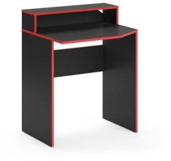 Vicco Kron játékasztal, 100x60 cm, fekete/piros
