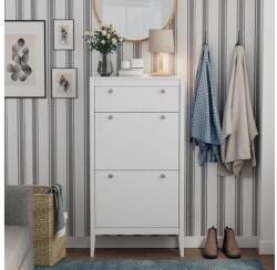 Vicco Aron fehér cipőtároló 60×115 cm - kompakt előszobabútor