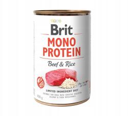 Brit Premium Nedves kutyaeledel Adult Marhahús és Rizs 400g