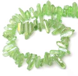  Cuart Aura Verde Neregulat Fatetat 10-30 x 4-8 mm - Vindecare Emotionala si Armonie Interioara