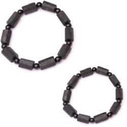  Bratara Turmalina Neagra din Margele Butoias 13x8 mm Diametru 55 mm - 1 Buc