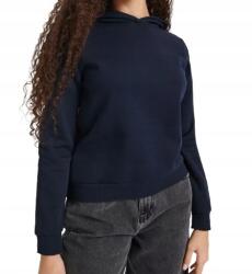 sinsay Sötétkék Pamut Klasszikus Kapucnis Pulóver Hosszú Ujjú Oversize Xs