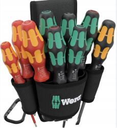 Wera 1 9620-AS Szett Pántra Rögzíthető Zseb Csavarhúzók 10DB 05136032001 Wera (4013288227614)