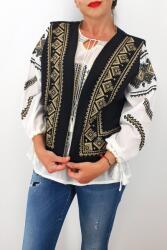 Magazin Traditional Vesta brodata cu model traditional Alina 5 - magazintraditional - 159,00 RON