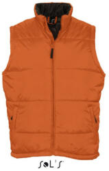 SOL'S Uniszex WARM steppelt mellény poliészter béléssel, SOL'S SO44002, Orange-2XL (so44002or-2xl)