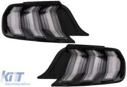 KITT LED Headlights suitable for Ford Mustang VI Facelift (2018-2023) Black Dynamic Turning Lights (HLFMUFL)