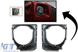 KITT Irányjelzők LED MERCEDES G-osztály W463 (1989-2012) modellekhez, króm, Bi-Xenon kinézetü (COHLMBW463CTR)