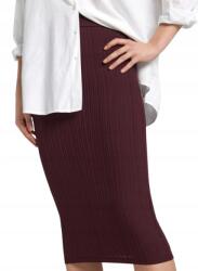 sinsay Szilva Csíkos MIDI Szoknya Magas Derekú Gumis Derék Xxs