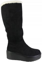 Potocki Női csizma Potocki 25-11327 40- Méret fekete velúr éktalpú (25-11327)