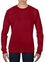 Anvil Vékony környakas Női pulóver Anvil ANL71000, Bordó-M (anl71000bu-m)