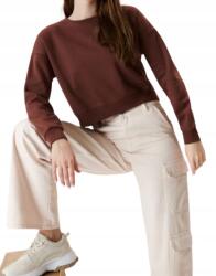 sinsay Barna Klasszikus Pulóver Rövid Sima Hosszú Ujjú Kerek Nyakú L