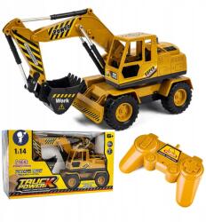 Happy Kiddo Kotrógép rakodógép 1: 14 kotrógép távirányítós nagy buldózer Rc hang (Koparka sterowana)