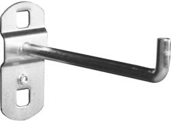  Tesda ESD perforált falhoz szerszámtartó kampó, függőleges véggel, 90 mm