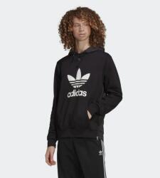 Adidas Fabric Clash Trefoil Hoodie pulóver, Size: XL, fekete, pamut/poliészter (HC1951/XL)