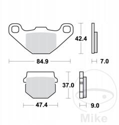 TRW Első hátsó fékbetétek Trw MCB519SR