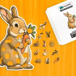 Cuki nyuszi fa puzzle L Papír doboz