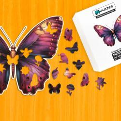  Színpompás pillangó fa puzzle M Prémium fa doboz