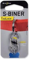 NITE IZE Karabína S-biner TagLock - ezüst (PLSBM-11-R3)