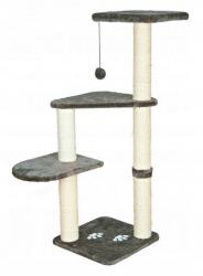 TRIXIE Altea macska kaparófa, szürke, 117cm magas, 3 polc, lógó játék (4011905438825)