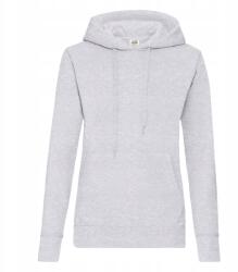 Fruit of the Loom Női kapucnis pulóver Hooded Sweat Heather Grey méret M