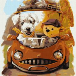 Ideyka Festmény számok szerint Barátságos utazás 40x40cm (KHO4382)