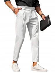 Shein Férfi Nadrág Fehér Elegáns Egyenes S 1DG