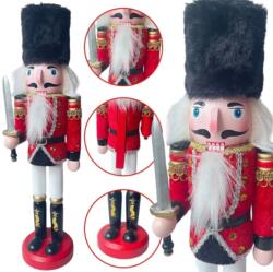 Diótörő karácsonyi figura 30cm Nutcracker sapkában