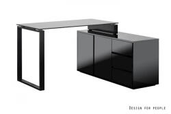 Unique Design Birou pe colt Marin, cu comoda din mdf, 120 x 120 cm (C2155)
