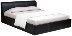 Ergodesign Pat tapitat Opium, piele ecologica culoare neagra, 160 x 200 cm (PT-Opium- Madryrt-9100)