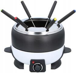 Edco Cuisinier Deluxe fondü készlet, 800W, 6 személyes, fekete-fehér (ED-214663)