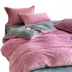 Home Design Polár Plüss Ágyneműhuzat Garnitúra 200x220 2x 70x80 Velúr Meleg Puha