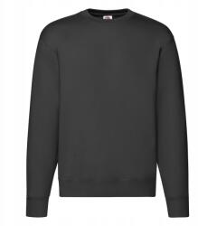 Fruit of the Loom Férfi pulóver Set-in Sweat Fekete méret S