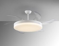 Schuller Valencia Lustra LED cu Ventilator si telecomanda, lame retractabile Vento alb (SV-168427)