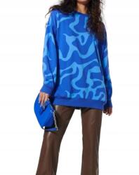 sinsay Kék Mintás Laza Oversized Hosszú Ujjú Melegítőfelső L