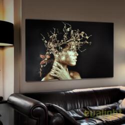 Schuller Valencia Tablou decorativ imagine imprimata pe sticla, Mujer Dorada 100x150cm SV-748472 (SV-748472)