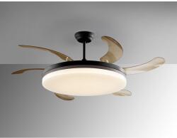 Schuller Valencia Lustra LED cu Ventilator si telecomanda, lame retractabile Vento negru (SV-168410)