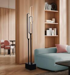 Schuller Lampadar LED modern Colette auriu roze, negru (SV-XXL787857)