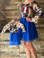 Ie Traditionala Kids Rochita fetite stilizata traditional cu tulle 4 - ietraditionala - 179,00 RON