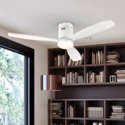 Schuller Valencia Lustra LED cu Ventilator si telecomanda Siroco D-132cm alb (SV-329583D)