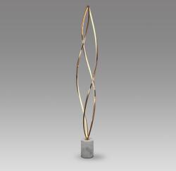 Schuller Lampadar din otel auriu rose si marmura Adele (SV-690539)