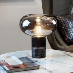 Schuller Veioza / Lampa de masa design elegant Fungi negru/fumuriu (SV-837125)