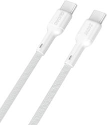 Dudao Cablu pentru incarcare si transfer de date Dudao L9C Max, USB-C/USB-C, 240W, 2m, Alb (6976625335015)