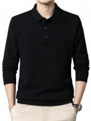 Shein Férfi Pulóver Fekete Alkalmi Gyapjúval L