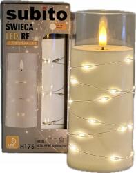 Subito Láng hatású led gyertya 17, 5 cm 7, 8 cm Subito 368 fehér (ŚWIECA LED 368)