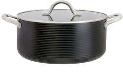 Ambition Oala cu capac 28cm, 7.4L, invelis Qualum Basic, Ribs (813217)