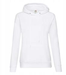 Fruit of the Loom Női kapucnis pulóver Hooded Sweat Fehér méret M