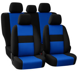Daewoo Matiz ComfortTex Prémium Univerzális Autó Üléshuzat - Sport Blue/Black (UV álló, AIRBAG SAFE, Egyedi felirattal/logóval kérhető) (VAUNICOMFORTTEXBLUEDAEWOOMatiz)