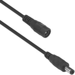DeTech DC Удължител DeTech, 5.5x2.1 M/F, 3.0m, Черен - 18372