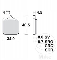 TRW Első fékbetét Trw MCB829TRQ