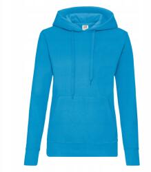 Fruit of the Loom Női kapucnis pulóver Hooded Sweat Azure Blue méret S (620380_ZU)
